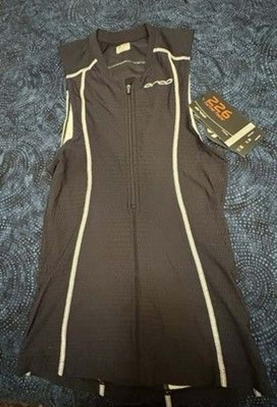 ORCA 226 Men’s Tri Tank Full Zip Compression Colorblock Black/White S Nylon